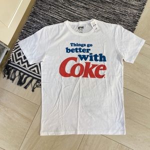 NWT American Eagle Coke t shirt white small